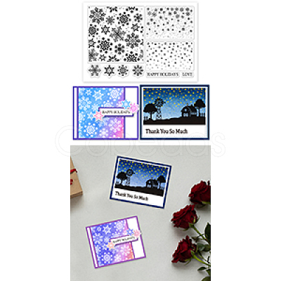 Custom Summer Theme PVC Plastic Clear Stamps DIY-WH0631-0443-1