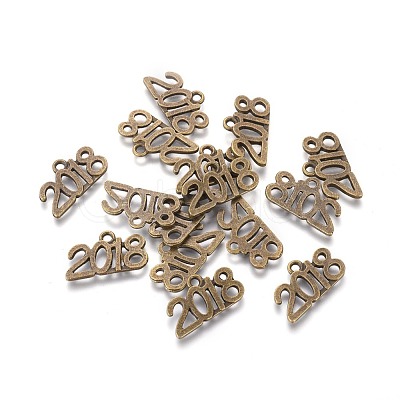 Tibetan Style Alloy Pendants X-TIBEP-R035-02AB-FF-1