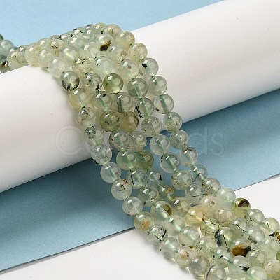 Natural Prehnite Beads Strands LS-G-S333-6mm-032-1