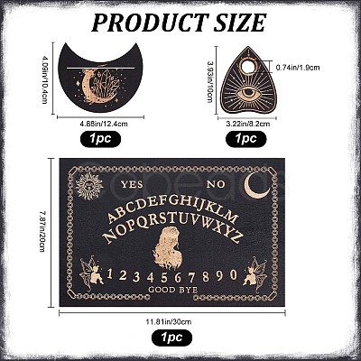 Wooden Witch Craft Sets DJEW-WH0063-30J-1