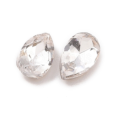 Glass Rhinestone Cabochons GGLA-P002-08C-01-1