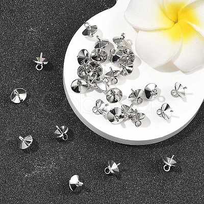 SHEGRACE Brass Cup Pearl Peg Bails Pin Pendants XGRQ1R499-349P-1
