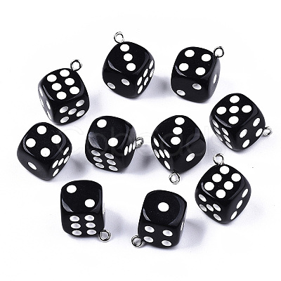 Opaque Epoxy Resin Pendants X-CRES-N025-12A-B01-1
