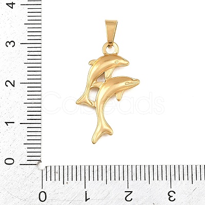 Ion Plating(IP) 304 Stainless Steel Pendants STAS-B141-03B-G-1
