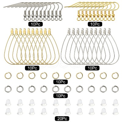 DIY Wire Wrap Earring Making Kit STAS-CJ0002-39-1