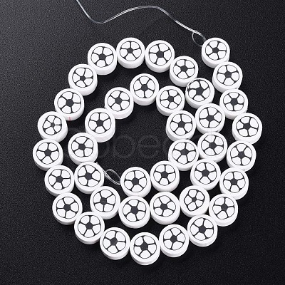 Handmade Polymer Clay Bead Strands CLAY-S096-031H-1