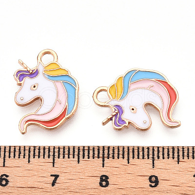 Alloy Enamel Pendants ENAM-T016-07-RS-1