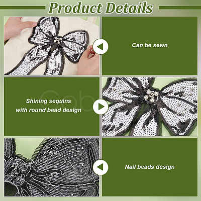 Polyester Embroidery Sequin Costume Accessories DIY-WH0622-217-1