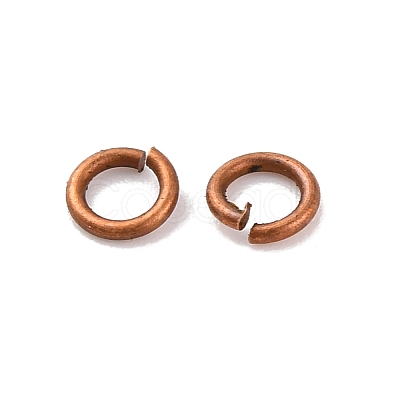 Brass Saw Cut Open Jump Rings KK-G514-01A-R-1