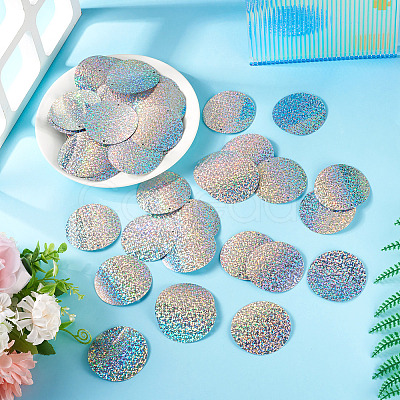 150Pcs PVC Paillette/Sequin Links PVC-TA0001-07A-1