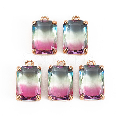 Gradient Color Glass Pendants GLAA-S193-008-A03-1