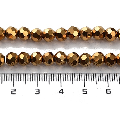Electroplate Glass Bead Strands EGLA-R042-6mm-03-1