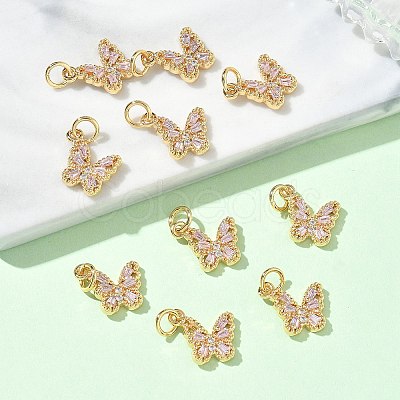 SHEGRACE Brass Pave Clear Cubic Zirconia Pendants XGRQ3Q824-628G-C-1