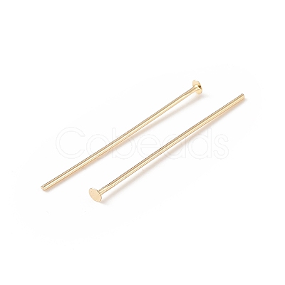 Brass Flat Head Pins X-KK-WH0058-03B-G02-1
