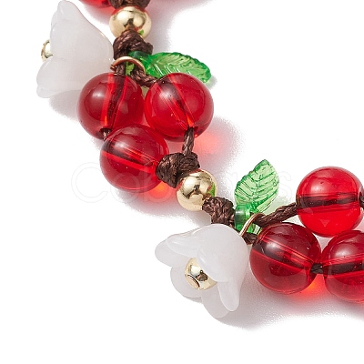 Adjustable Polyester Cord Braided Bracelets for Women BJEW-JB11337-1