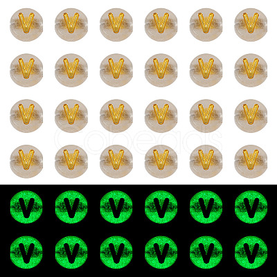 50G Luminous Transparent Acrylic Beads OACR-TAD0001-01V-1