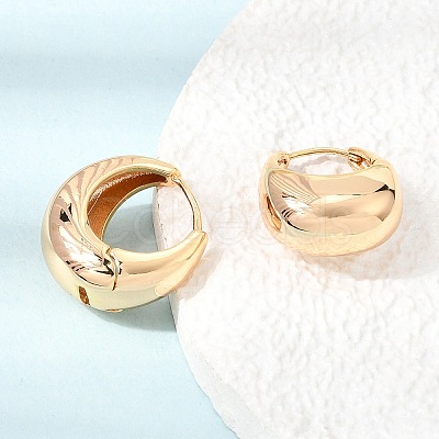 Brass Hoop Earrings for Women KK-CBACA55-11G-1