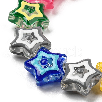 Transparent Glass Beads Strands LAMP-R145-02-1