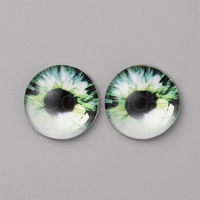 Glass Cabochons LS-GLAA-WH0033-75F-03-1