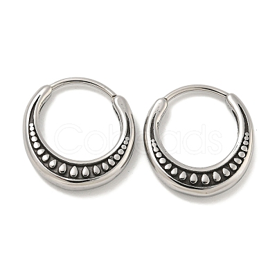 316 Surgical Stainless Steel Hoop Earrings EJEW-D096-12AS-14-1