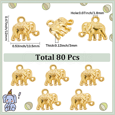 80Pcs Tibetan Style Alloy Pendants FIND-SC0015-70G-1