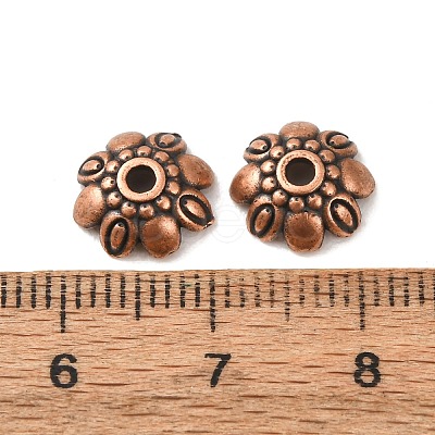 Tibetan Style Alloy Bead Caps K08ME061-1