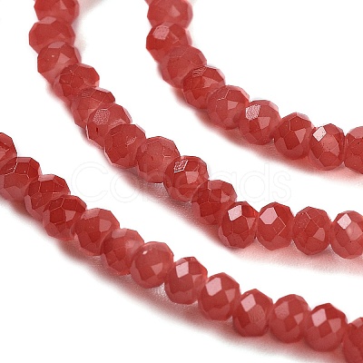 Baking Paint Imitation Jade Glass Bead Strands DGLA-A034-J2MM-A32-1