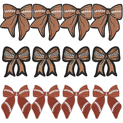 12Pcs 3 Styles Computerized Embroidery Nylon Cloth Patches DIY-HS0001-92-1