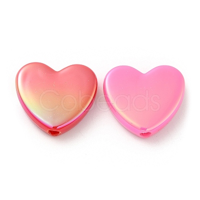 UV Plating Opaque Acrylic Beads SACR-L005-07-1
