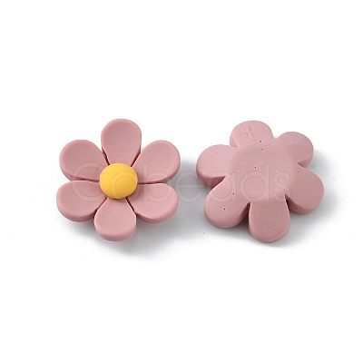 Opaque Resin Cabochons RESI-WH0026-75B-04-1