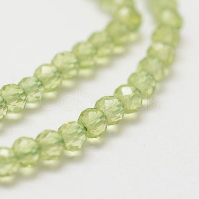 Natural Peridot Bead Strands X-G-P271-3mm-12-1