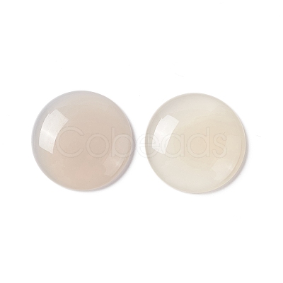 Natural White Agate Cabochons G-C247-05B-1