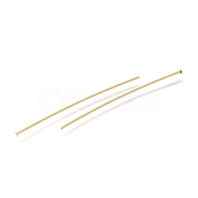 Brass Flat Head Pins KK-H502-01H-G-1