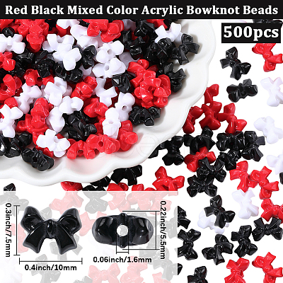 500Pcs Opaque Acrylic Beads SACR-PA0001-21E-1