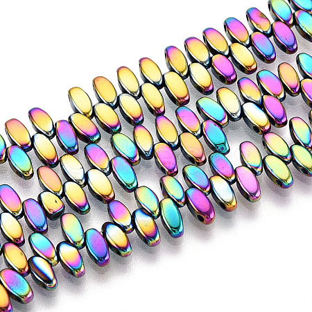 Electroplated Synthetic Non-magnetic Hematite Beads Strands G-T139-65A-1