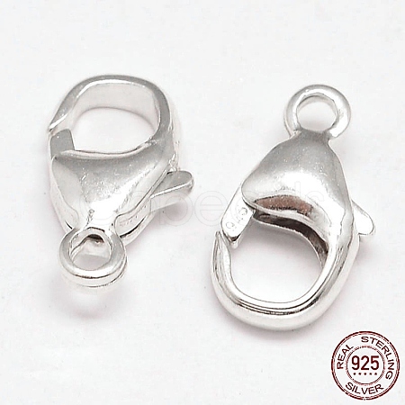 925 Sterling Silver Lobster Claw Clasps STER-F014-10A-1
