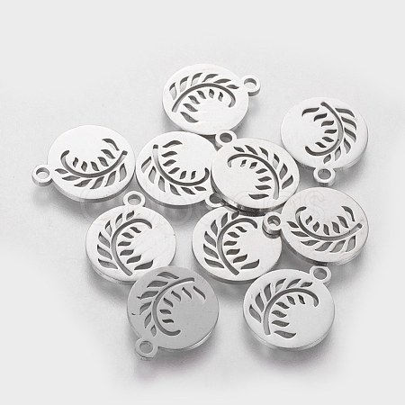 Non-Tarnish 304 Stainless Steel Charms STAS-Q201-T190-1
