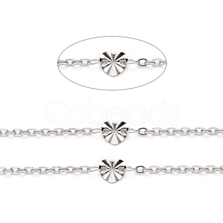 Tarnish Resistant 304 Stainless Steel Cable Chains CHS-F015-17P-1