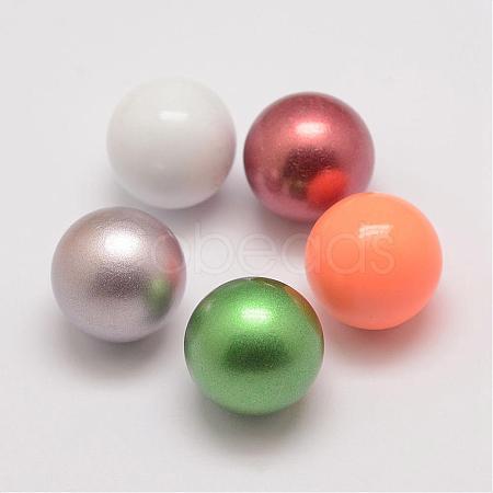 Brass Chime Ball Beads Fit Cage Pendants KK-G298-16mm-M-1