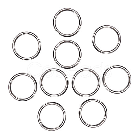16Pcs 304 Stainless Steel Linking Rings STAS-AR0002-65A-P-1