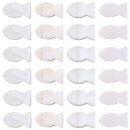 50Pcs Natural Freshwater Shell Beads SHEL-SC0002-03-1
