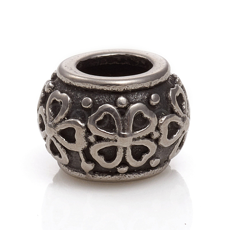 304 Stainless Steel European Beads STAS-G228-20AS-1