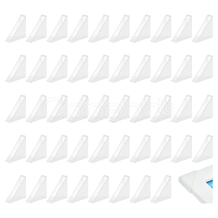 50Pcs Plastic Triangle Corner Protector FIND-NB0005-48C-1