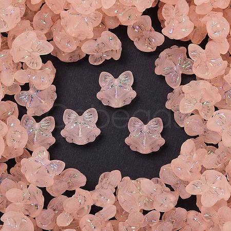 Frosted Transparent Acrylic Beads X1-OACR-P029-18B-02-1