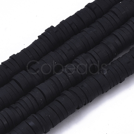 Handmade Polymer Clay Beads Strands CLAY-R089-6mm-001-1