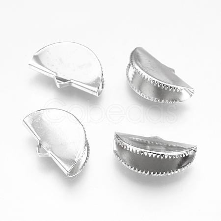 Iron Ribbon Crimp Ends X-IFIN-I026-02P-A-1