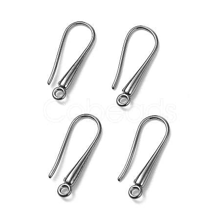 Eco-Friendly Brass Earring Hooks Findings KK-M157-03B-RS-1