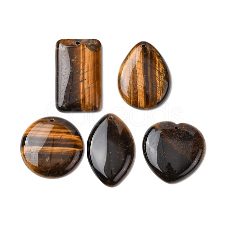 Natural Tiger Eye Pendants G-Z113-02-1