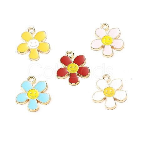 Alloy Enamel Pendants ENAM-C009-01G-1