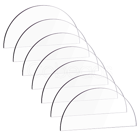 Transparent Acrylic Blank Place Cards TACR-WH0006-07A-1